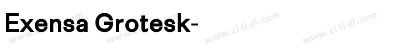 Exensa Grotesk字体转换
